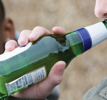 boy drinking beer